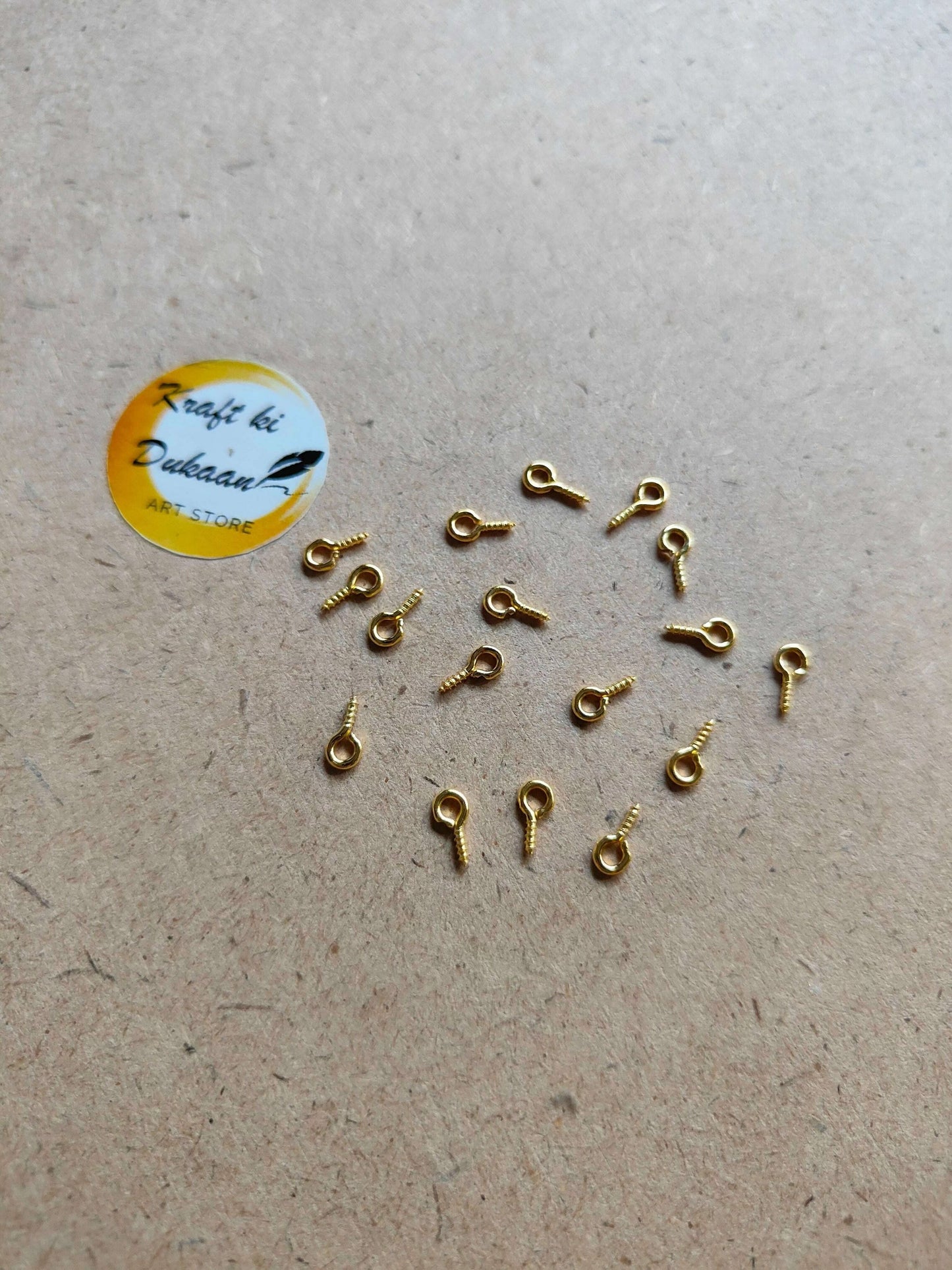 kraft-ki-dukaan-small-eye-screw-hooks-for-crafts-gold-20-pack