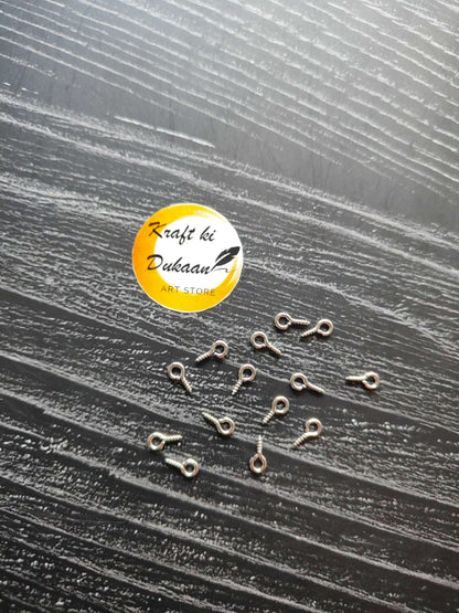 kraft-ki-dukaan-small-eye-screw-hooks-for-crafts-silver-12-pack