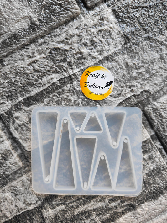 Triangle resin mould from Kraft ki Dukaan for crafting unique geometric designs