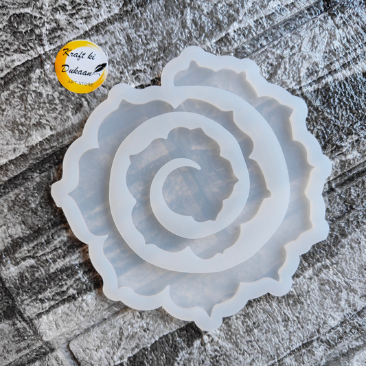 Kraft ki Dukaan 3D flower resin mold translucent silicone resin casting tool