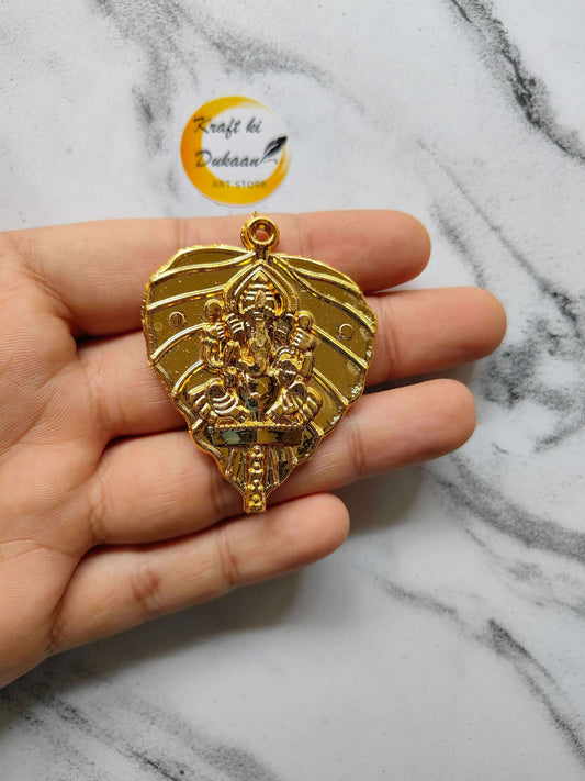 leaf-ganpati-beads-for-crafts-gold-leaf-design
