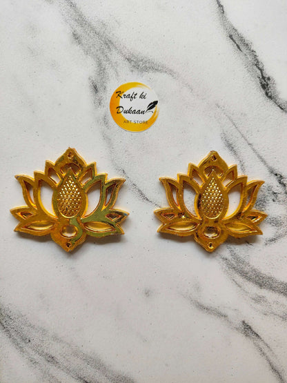 lotus-design-beads-pair-of-golden-lotus-ornaments