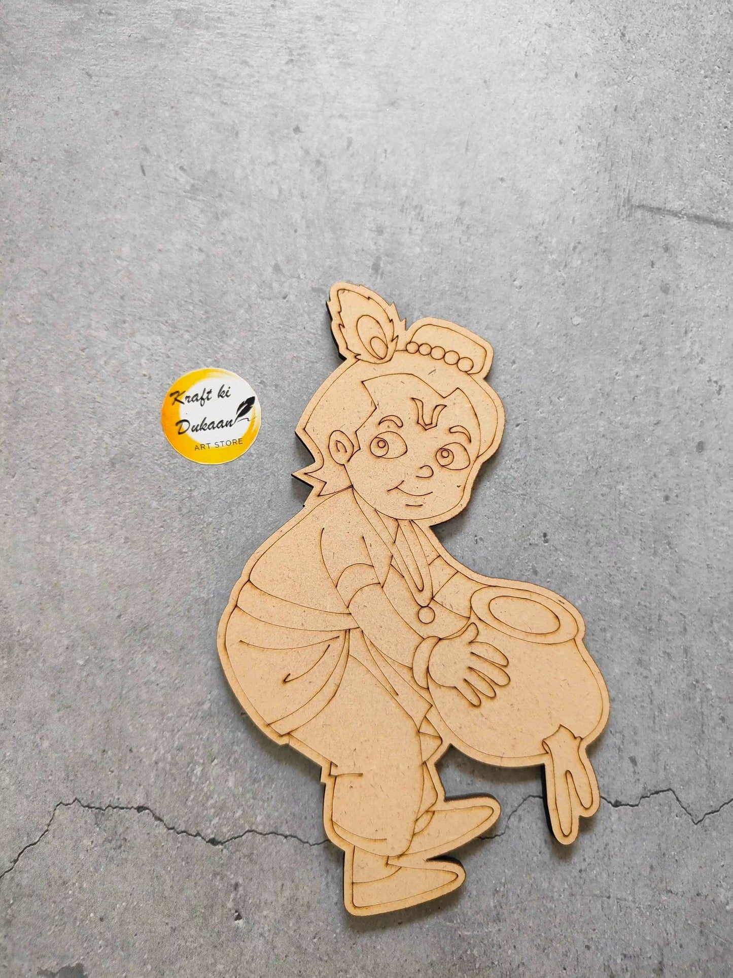mdf-engraved-cutout-for-crafts-lord-krishna-holding-pot
