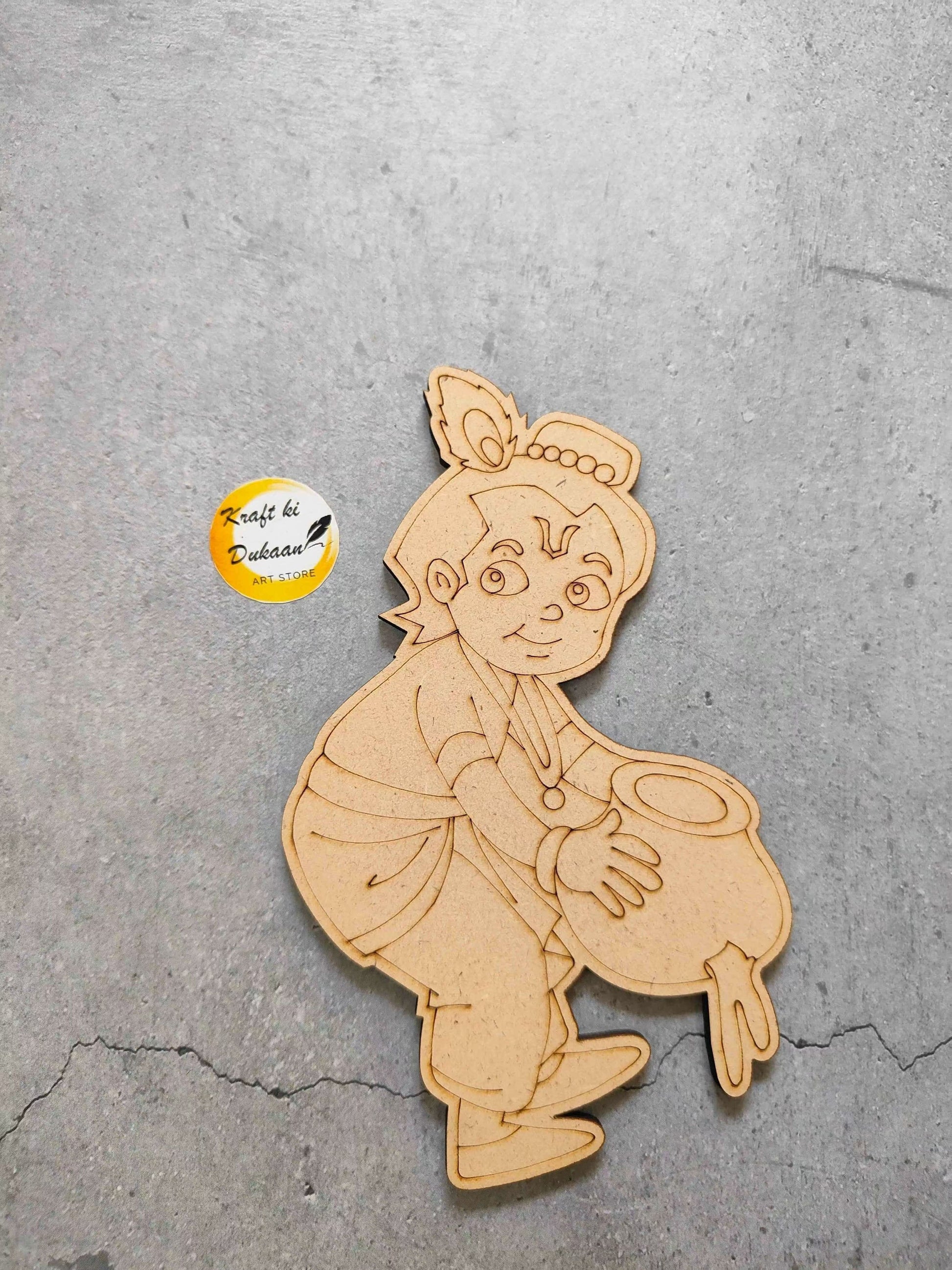 mdf-engraved-cutout-for-crafts-lord-krishna-holding-pot
