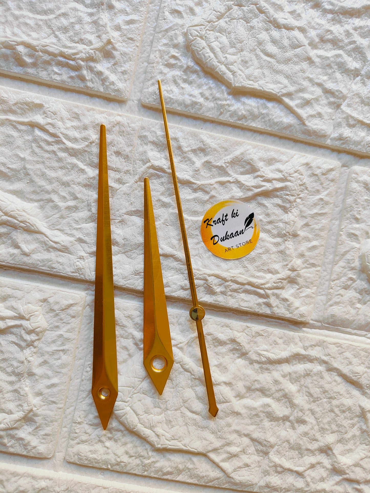 Gold Metal Clock Hands for Crafts, Perfect for DIY Clock Projects and Creative Designs