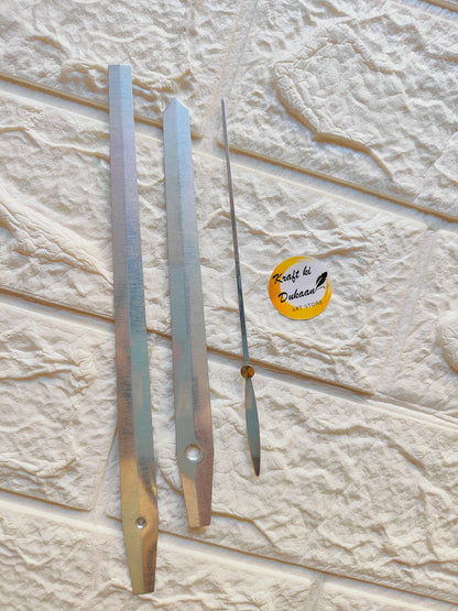 Metal clock hands for DIY projects with a stylish finish and easy installation