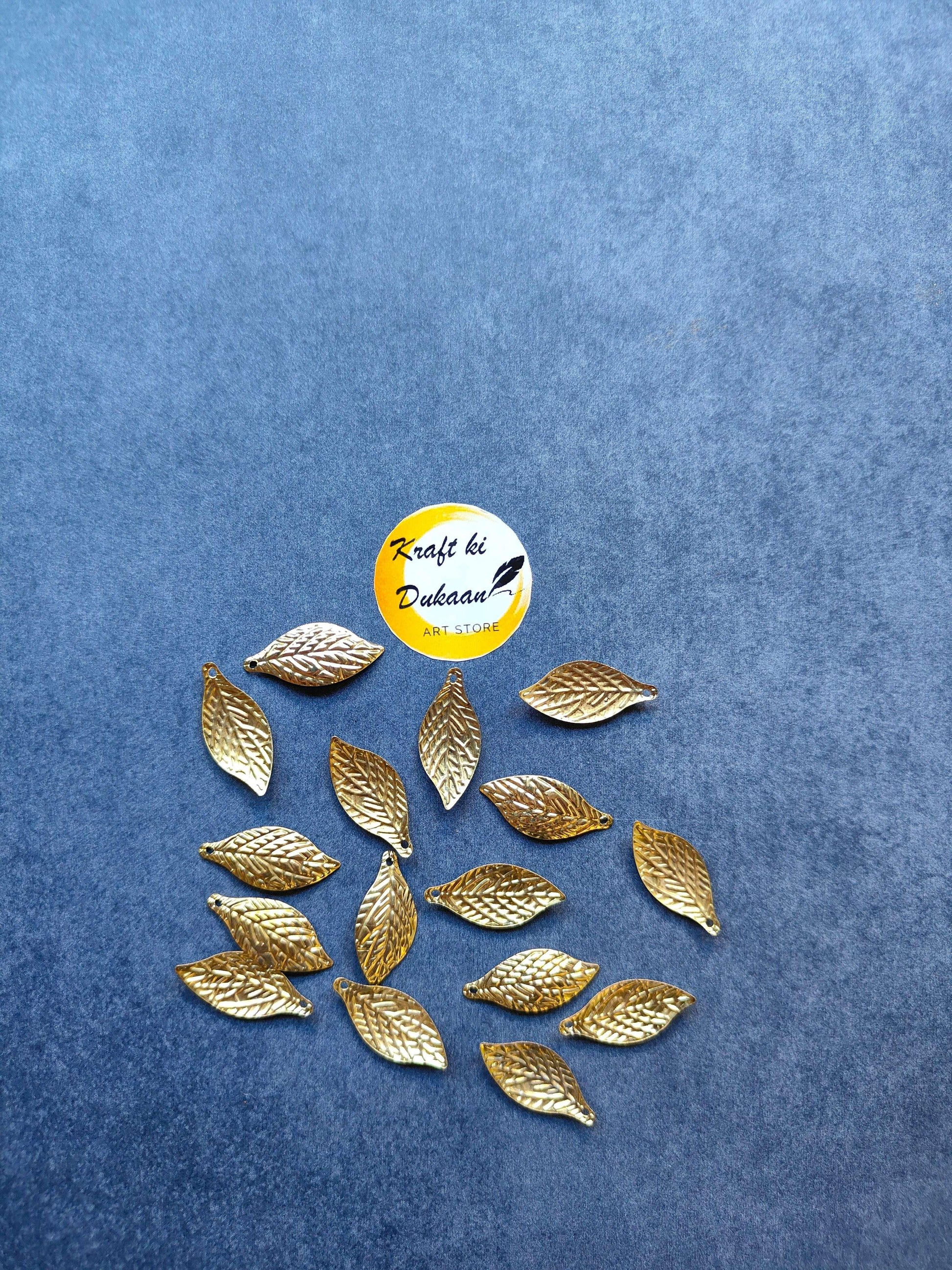 metal-leaf-charms-for-resin-art-gold-leaves-patterned