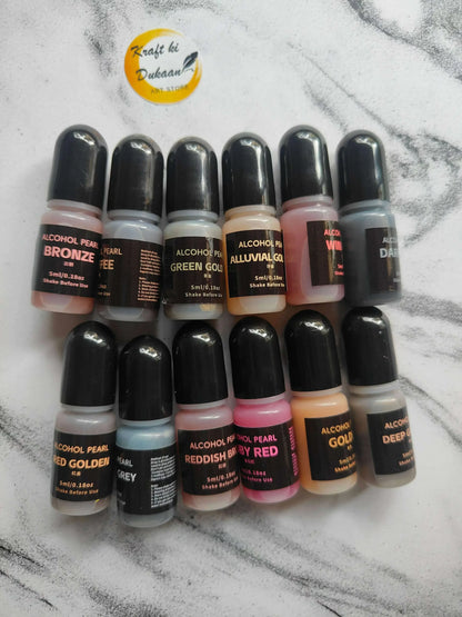 metallic-alcoholic-ink-set-collection-of-pearlescent-inks
