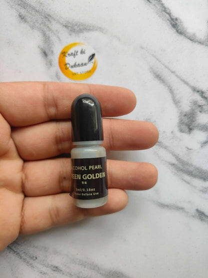 metallic-alcoholic-ink-set-green-golden-pearlescent