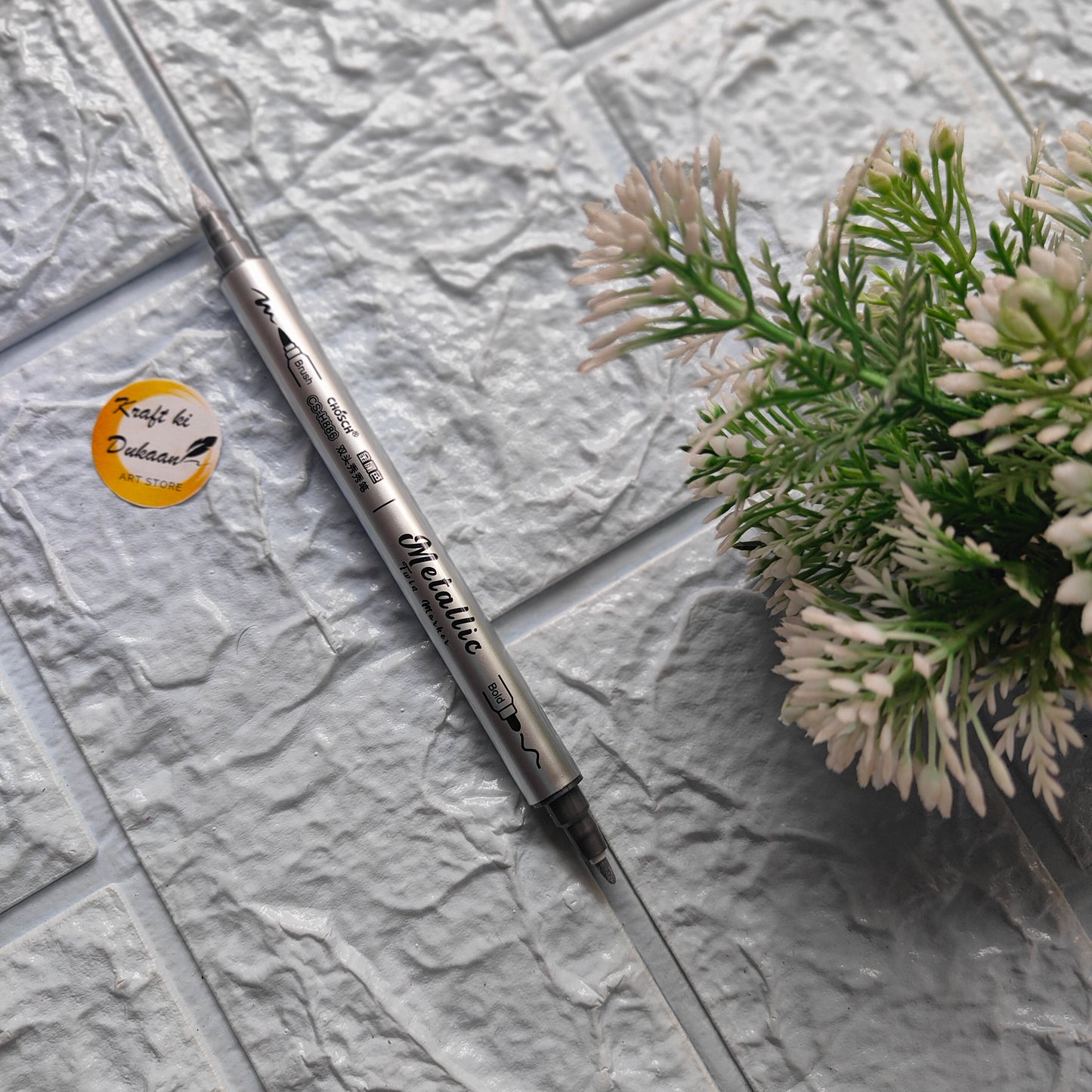 Kraft ki Dukaan metallic markers for crafts featuring a sleek design, perfect for DIY projects