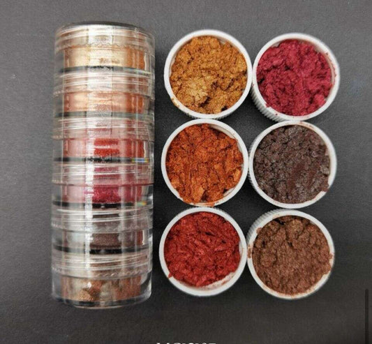6in1 MICA Box A9 with 6 colored mica powders in small cups