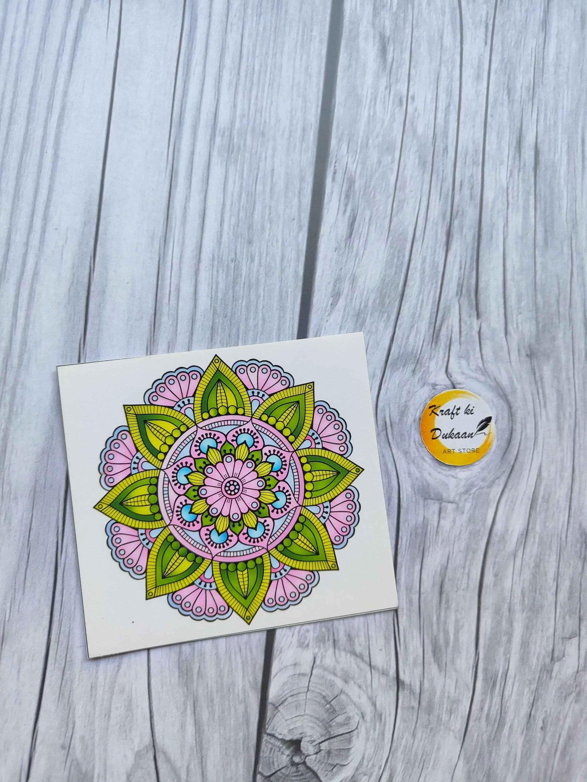 Vibrant Mini Colour Sticker Sheet Perfect for Crafting | Kraft ki Dukaan