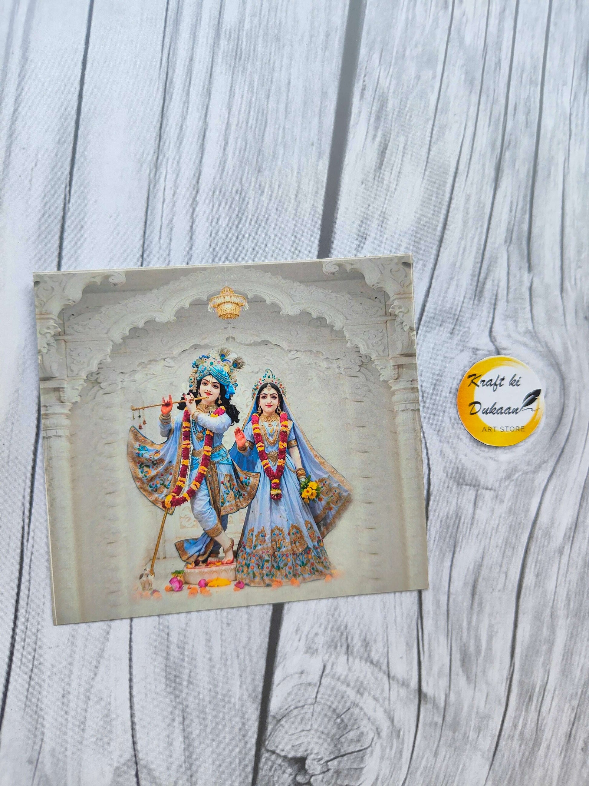 Mini color sticker sheet featuring intricate designs of deities for creative projects