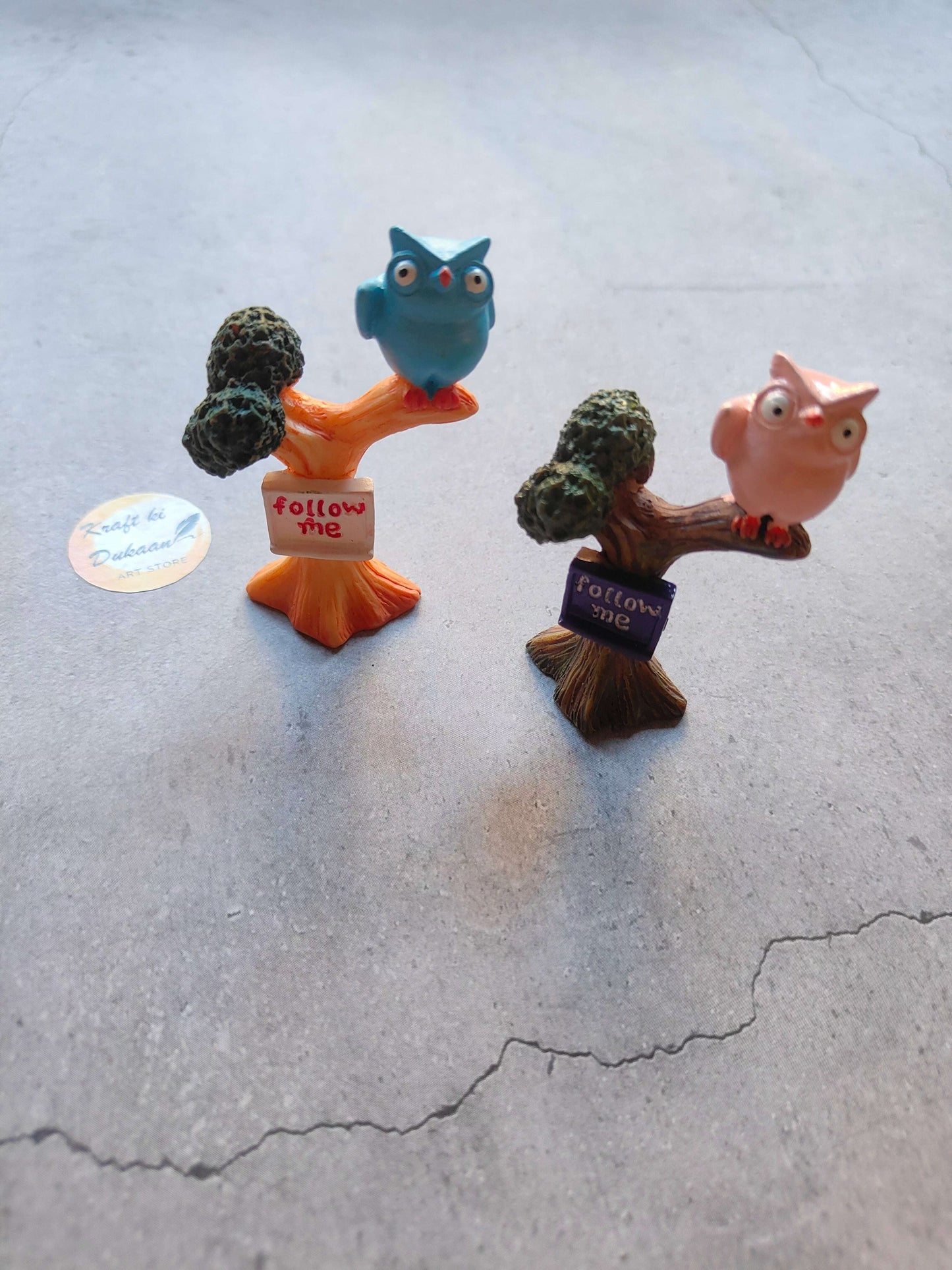 miniature-model-a26-owl-figurines-set-with-trees