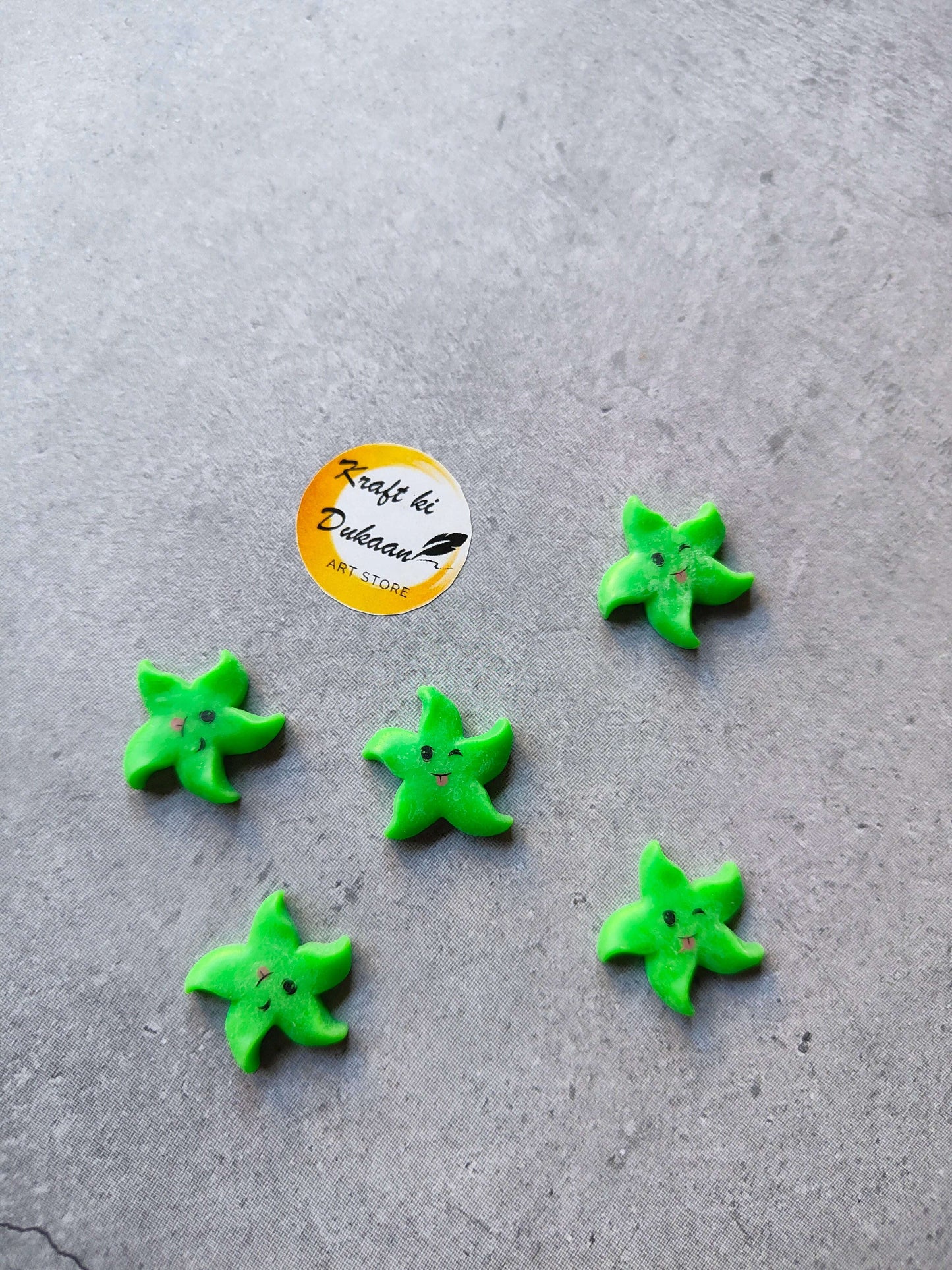 miniature-resin-model-green-flower-figurine