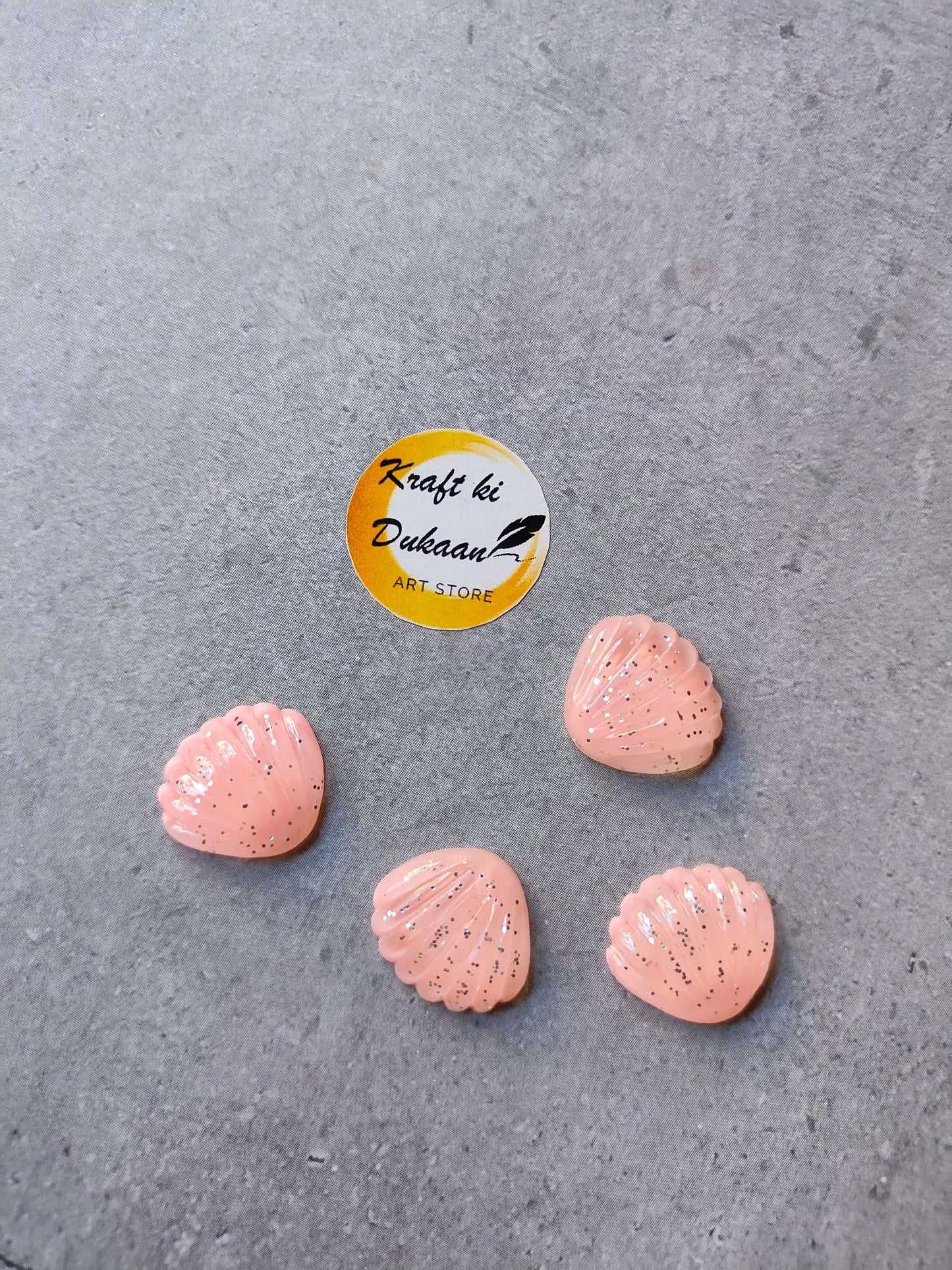 miniature-resin-model-pink-seashells-set