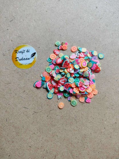 Mix Fruits Sequins Shakers, fruit-shaped sequins in mixed colors