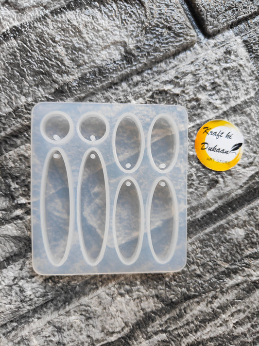 Oval resin mold 8 cavity for crafting unique resin shapes and designs with easy release