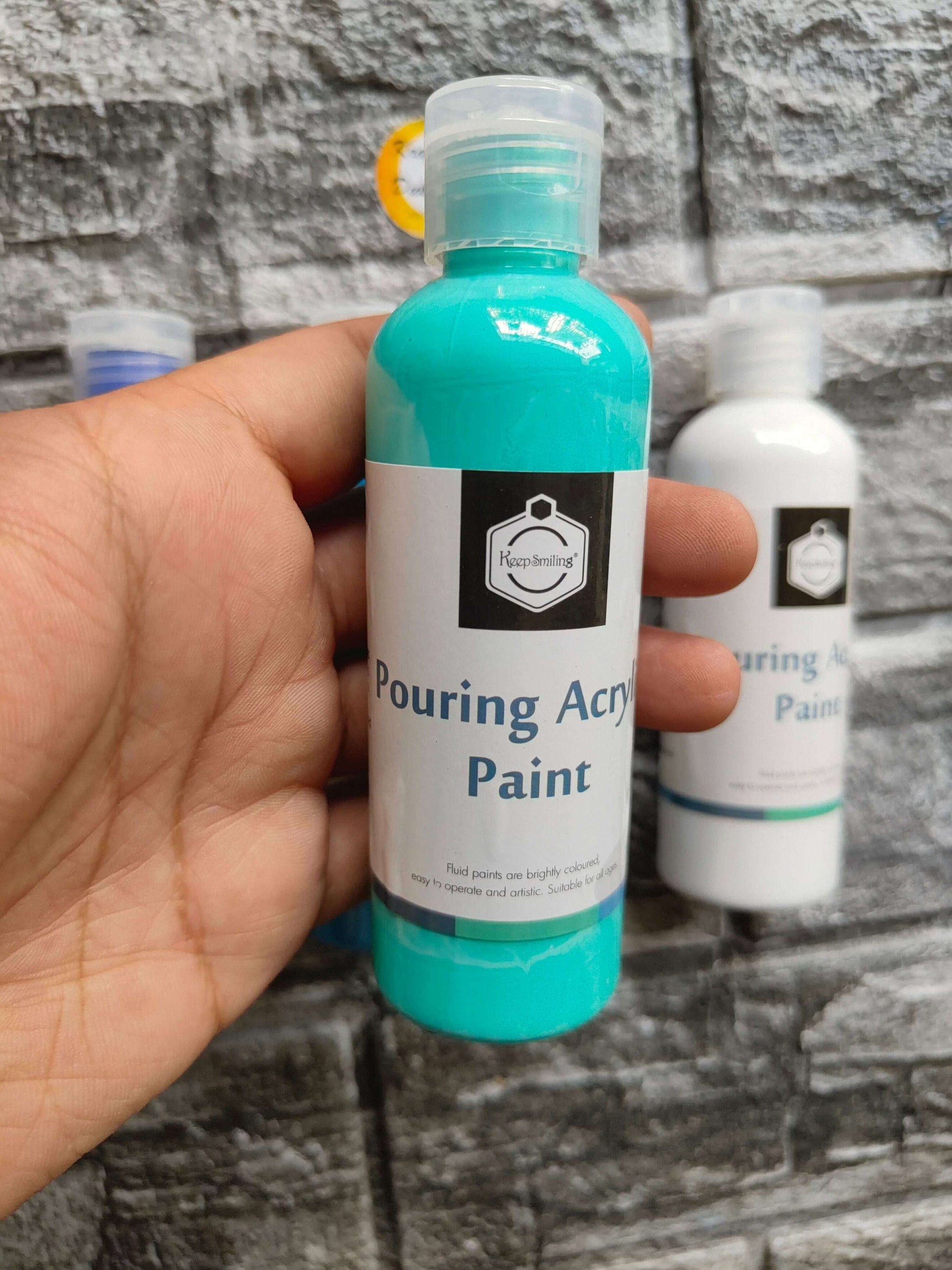 painting-aquarelle-acrylic-paint-bottle-pack-turquoise