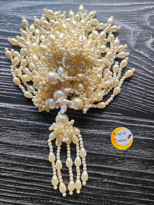 Elegant pearl latkan set for crafts featuring various sizes of pearls for creative projects