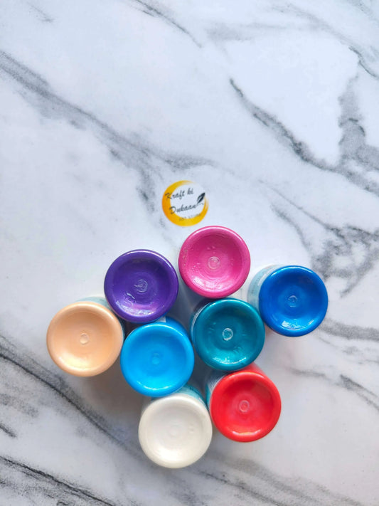 Kraft ki Dukaan pearl opaque pigment 20ml in assorted colors for crafting and art projects