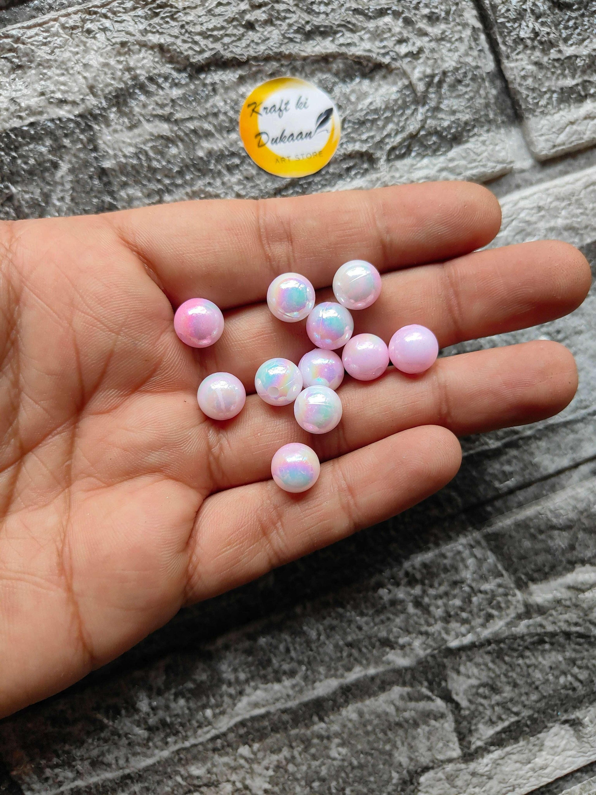 pink-abs-beads-for-crafts-handful-glossy-12-count