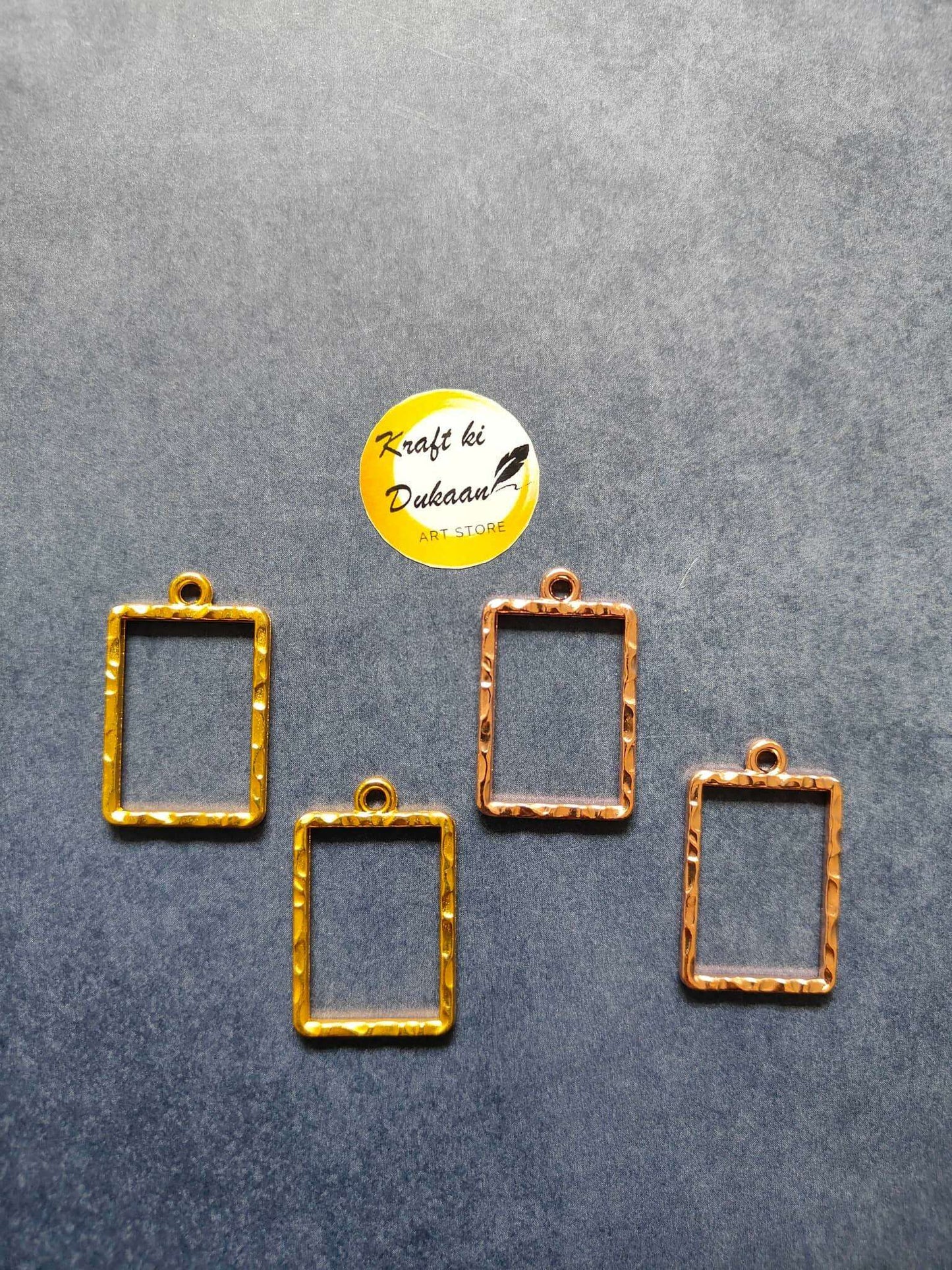 rectangle-bezel-pendant-set-gold-and-copper-4-pieces