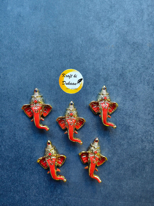 red-ganpati-face-charms-gold-outlined-group