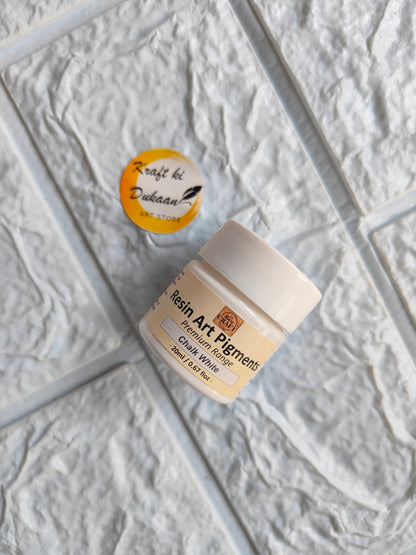 Kraft ki Dukaan Opaque Pigment for Resin Art in Creamy White for vibrant art creations