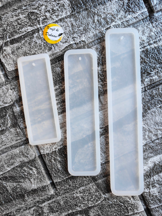 Resin bookmark mould set with three sizes for crafting unique bookmarks at home