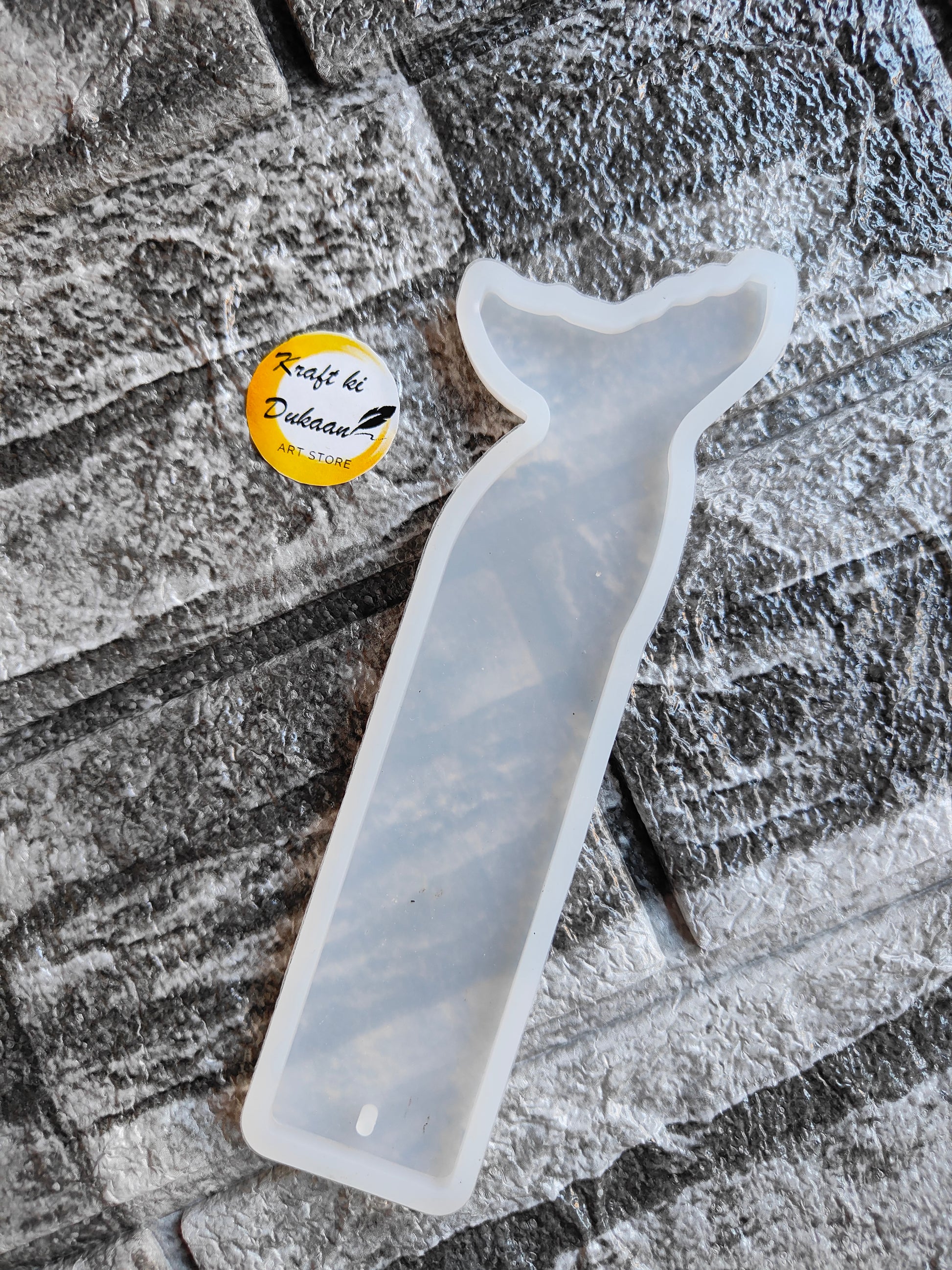 Resin fish tail bookmark mould from Kraft ki Dukaan for crafting unique bookmarks