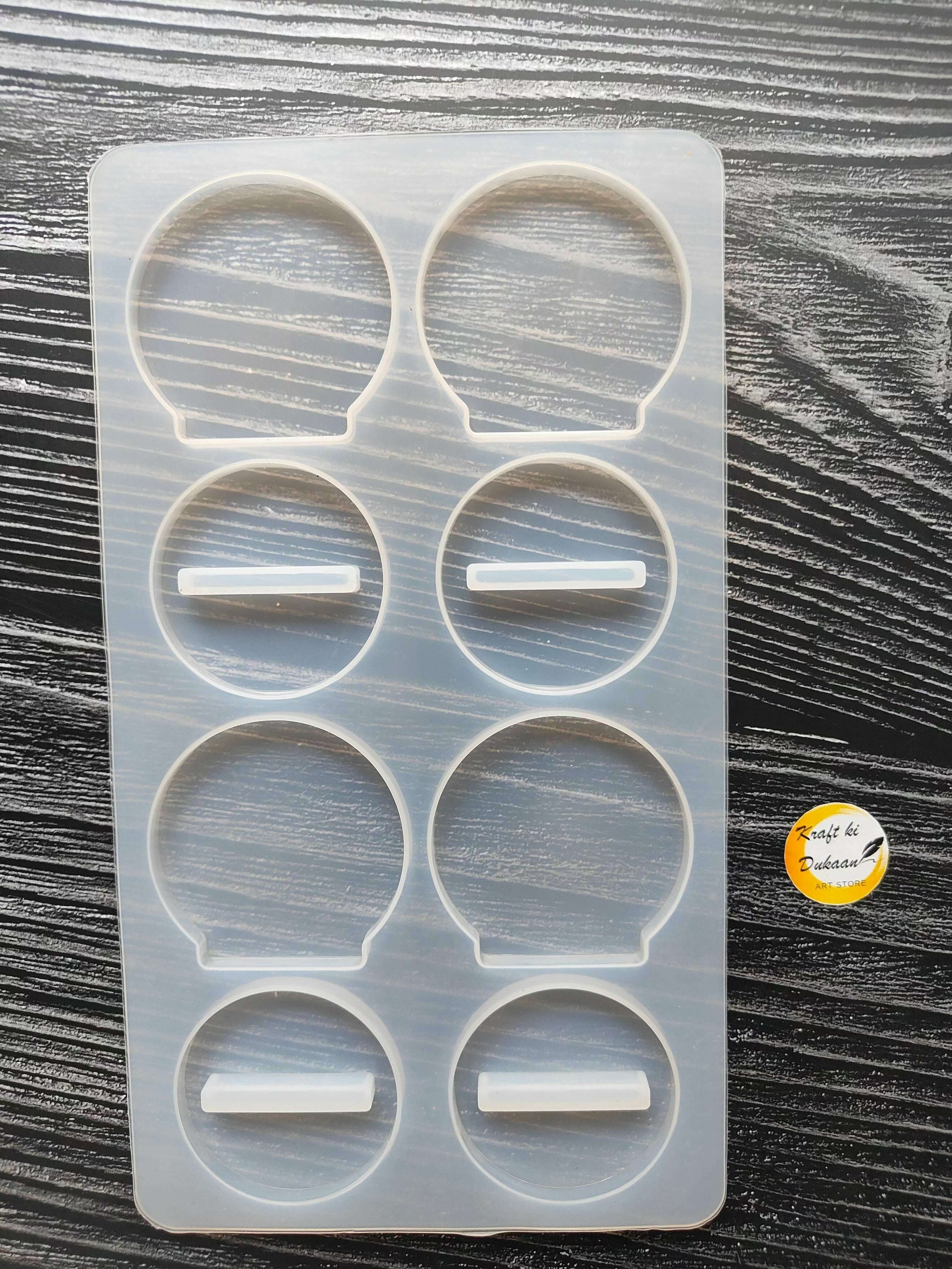 resin-frame-holder-silicone-mold-round-six-cavities
