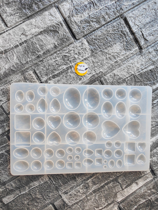 Versatile resin jewellery making mold with various shapes for DIY crafts