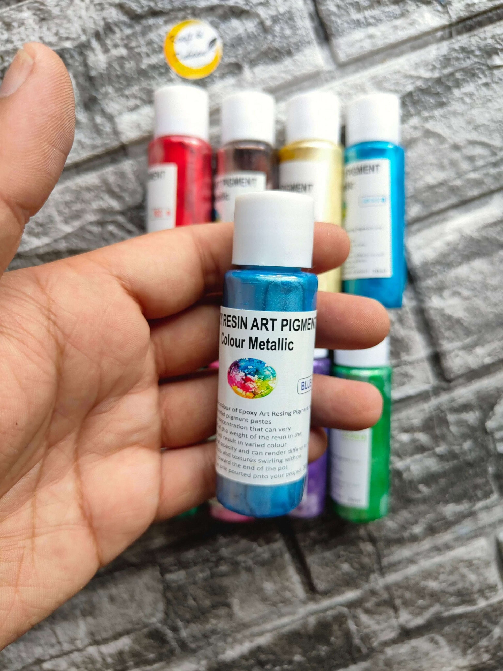 resin-metallic-pigment-set-blue-colour-pigment-bottle