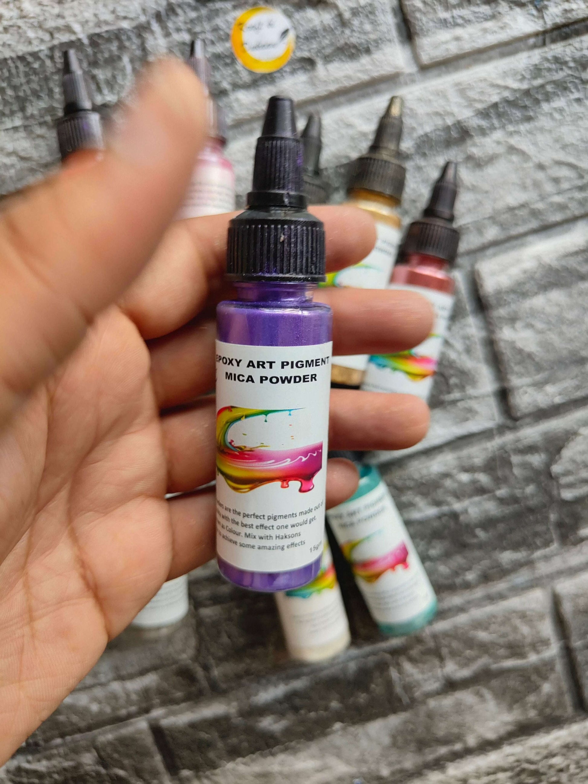 resin-mica-powder-set-purple-art-pigment-bottle