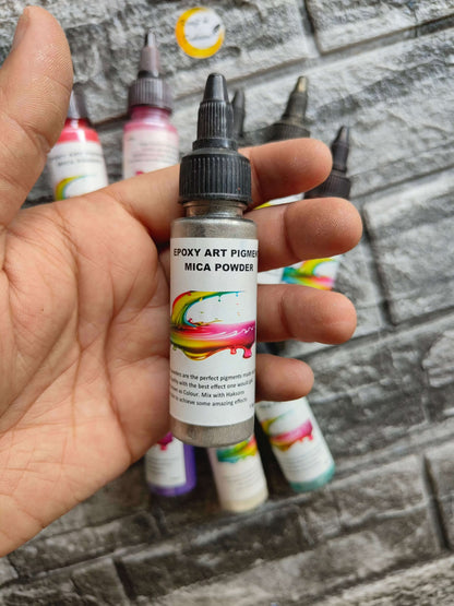 resin-mica-powder-set-silver-art-pigment-bottle