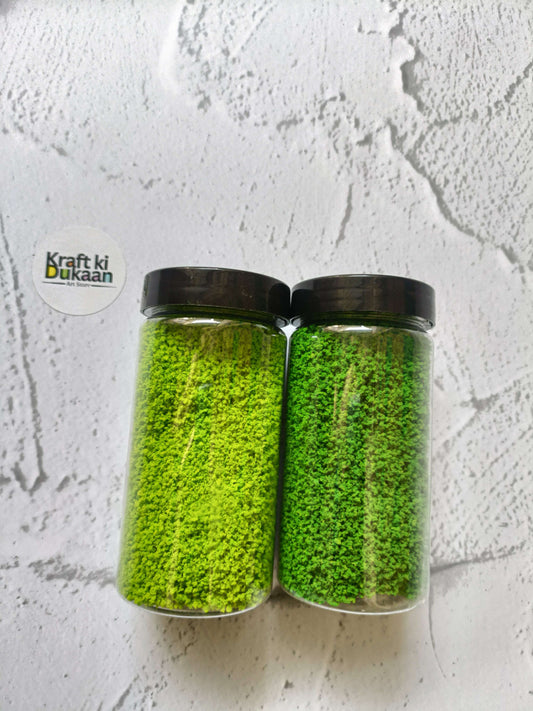 Artificial Grass Powder jars, light green granular turf powder, 25g
