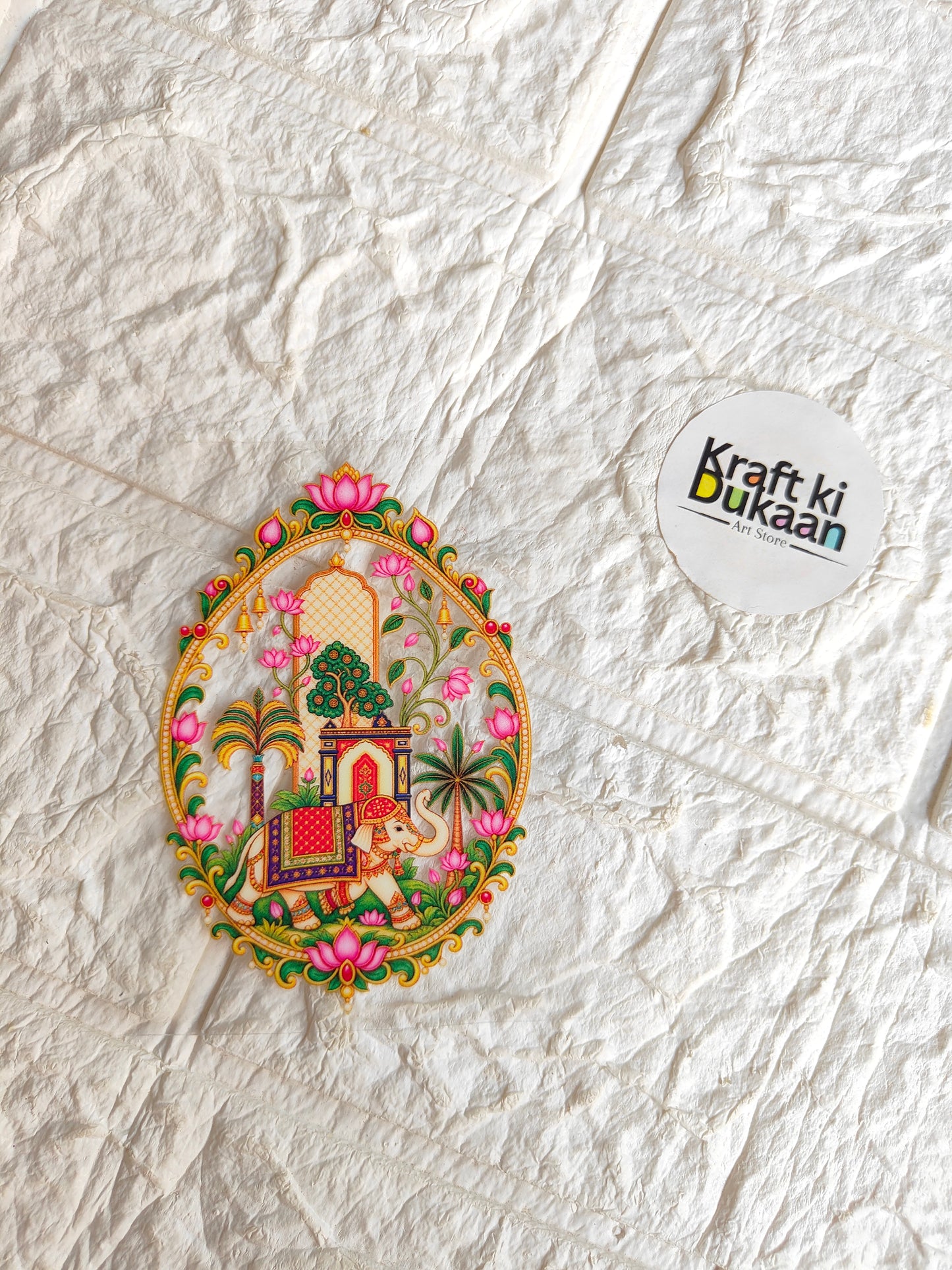 Thali Oval Peel off sticker R2