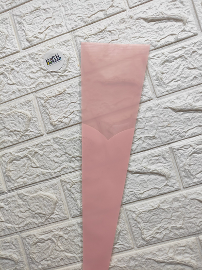 Pink flower cover sleeve, 12.5x40cm, A3 size