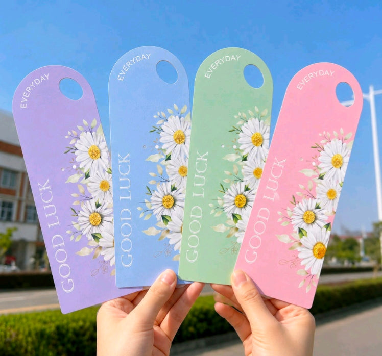 Flower Holder Card Multi Good Luck 4PC Set