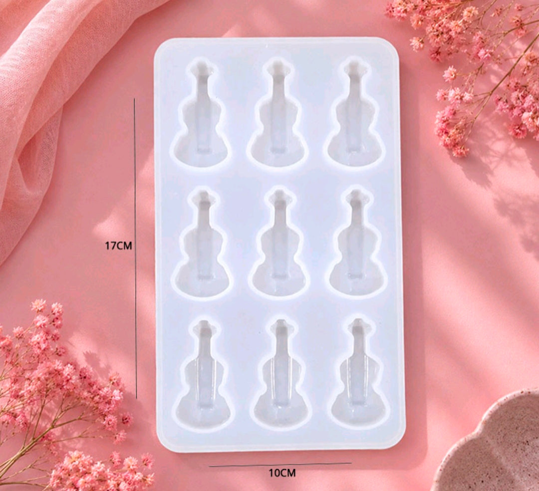 9 Cavity Guitar Mould