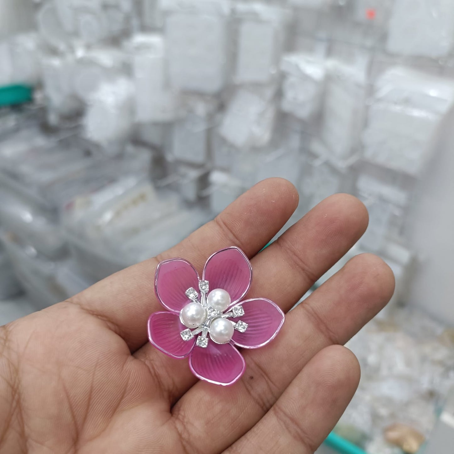 Ready Acrylic Petal pearl flowers