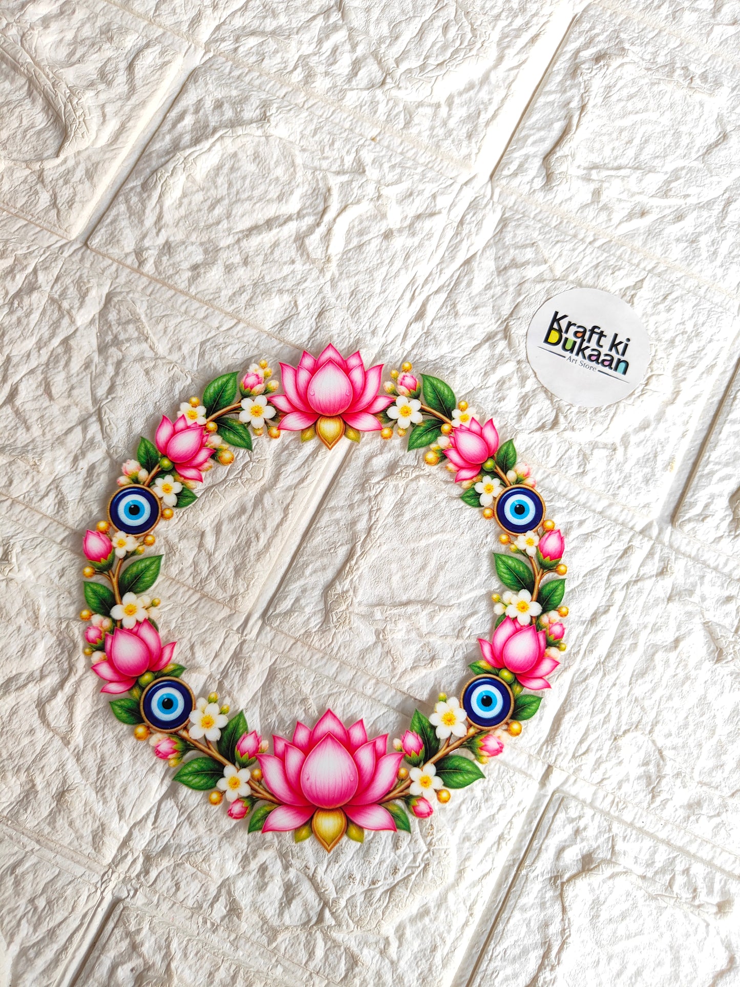 Thali Round Peel off sticker T15
