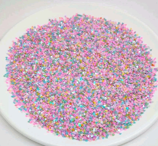 Multi Heart Sequins 3MM 10GM Pack