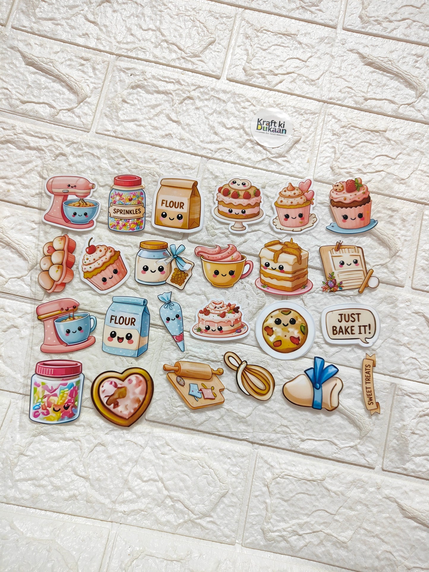 A4 UV DTF Peel off sticker sheet U3