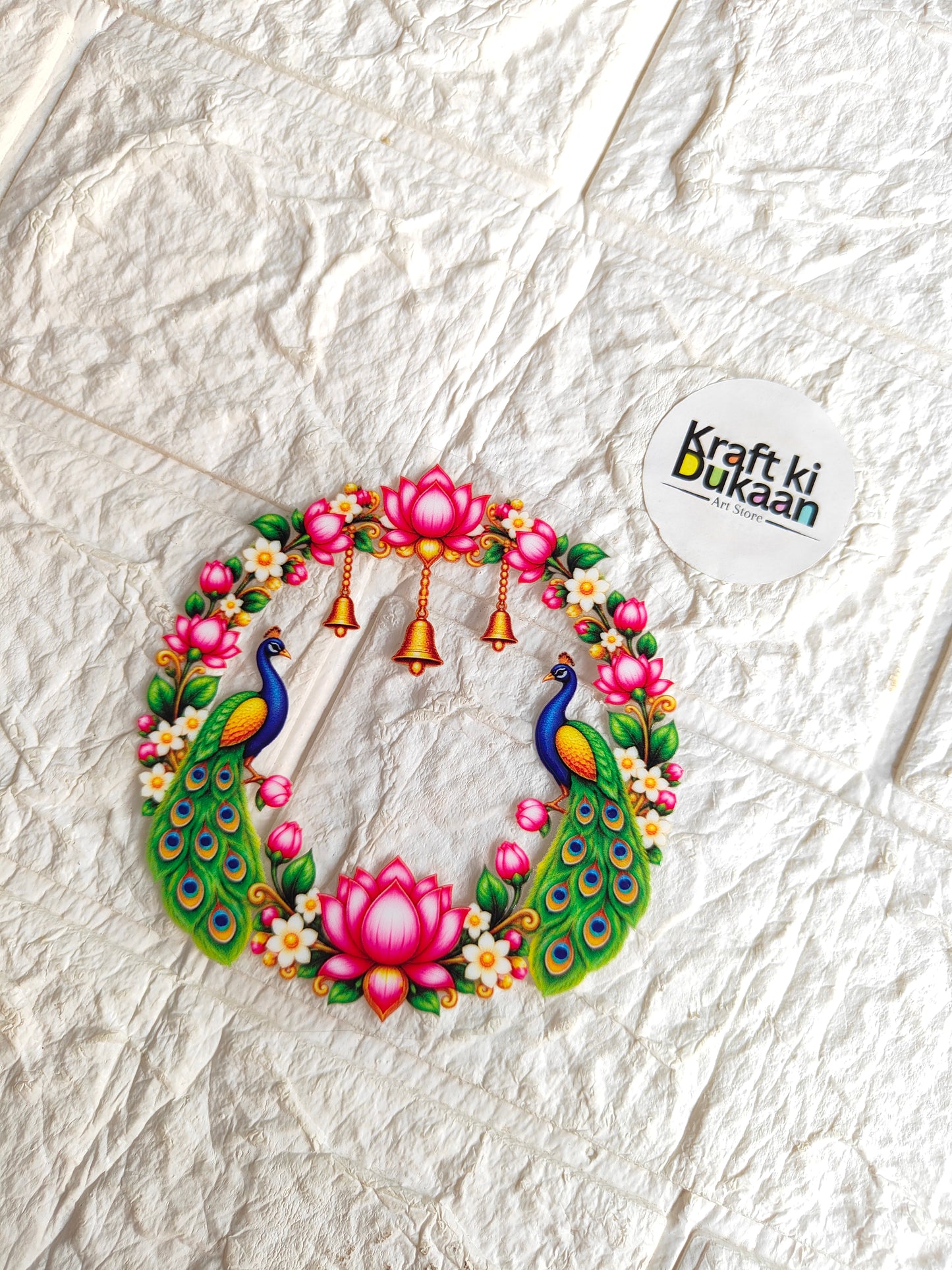 Thali Round Peel off sticker T19