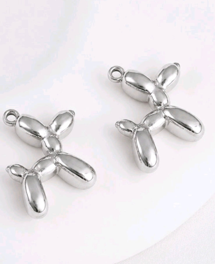Metal Charms Dog Pendnat 12PC set
