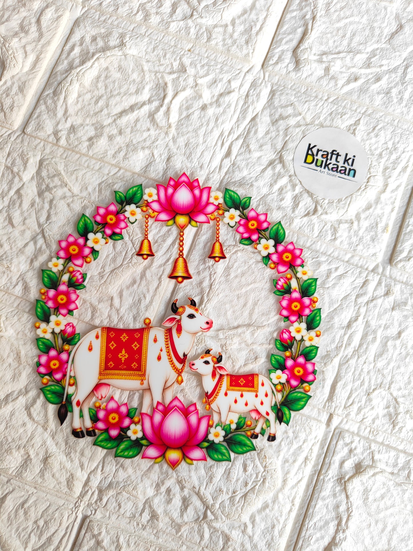 Thali Round Peel off sticker T17