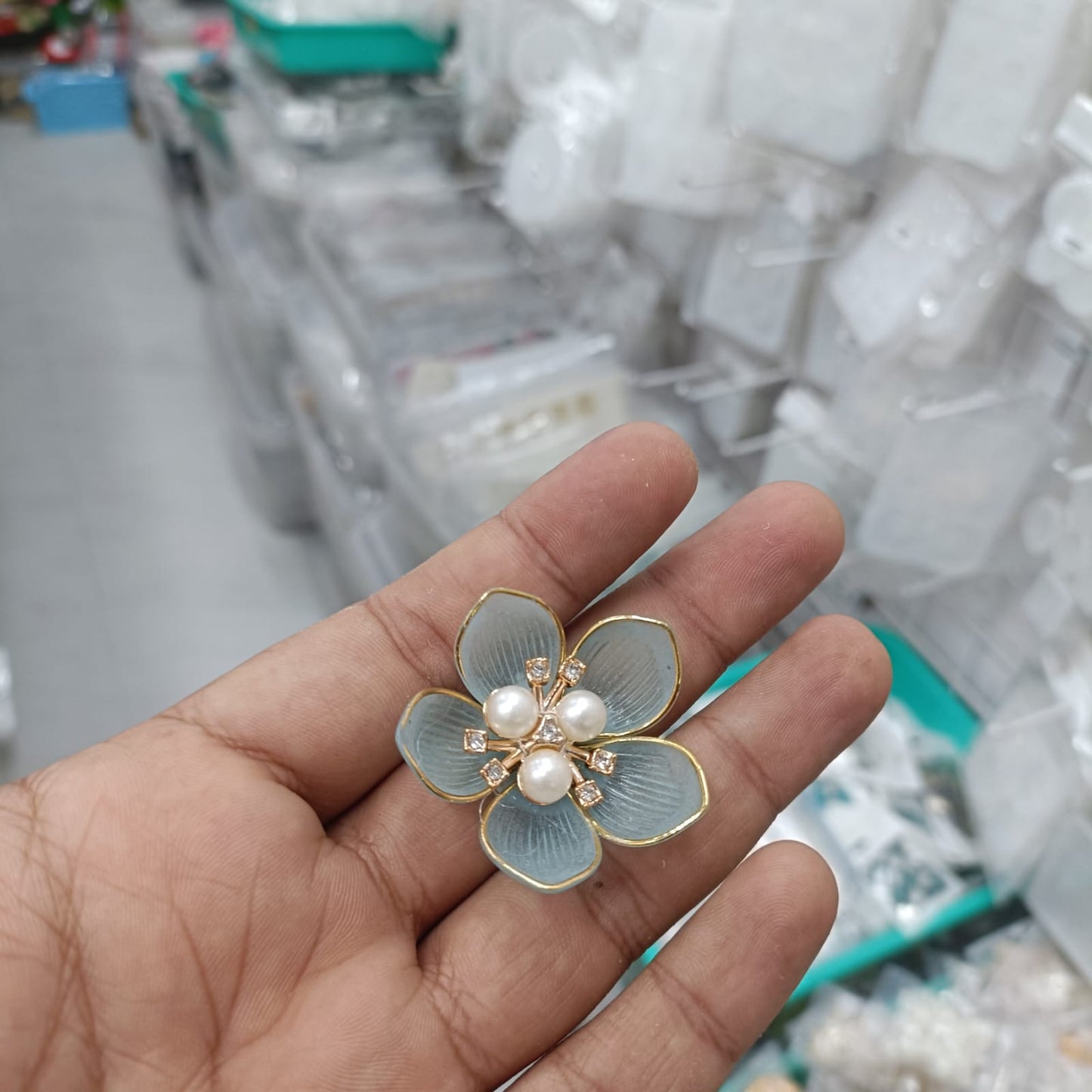 Ready Acrylic Petal pearl flowers