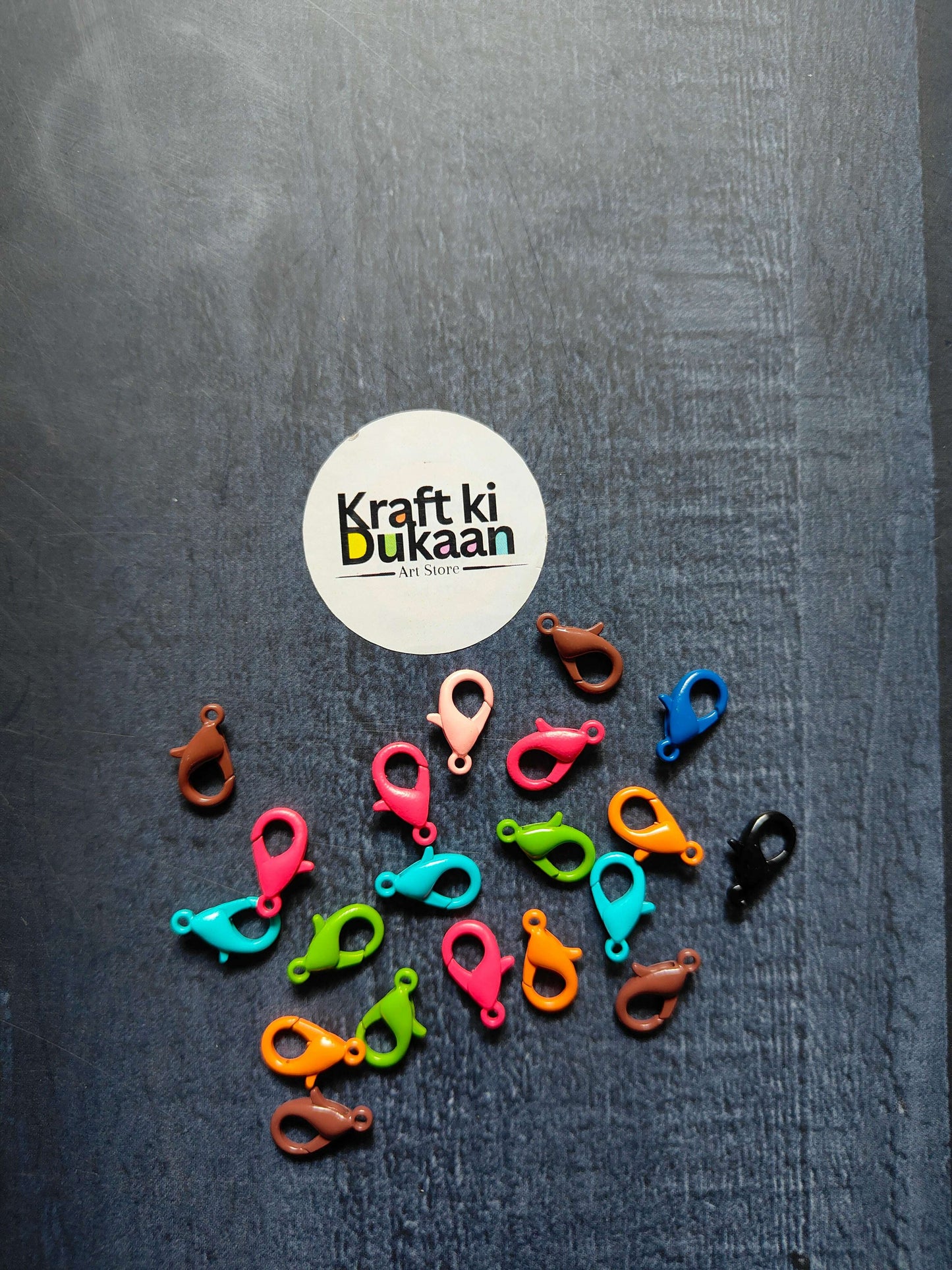 Lobster clasp hook multipack (20), mixed-color lobster clasps for crafts